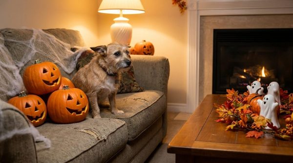 Halloween dog anxiety in San Diego